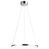 LAMPA wisząca LUNE 31-64592 Candellux metalowa OPRAWA zwis LED 18W 4000K pierścień ring chrom