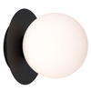 Loftowa LAMPA ścienna CAPE TOWN W01834BK Cosmolight szklany kinkiet do sypialni kula ball czarna