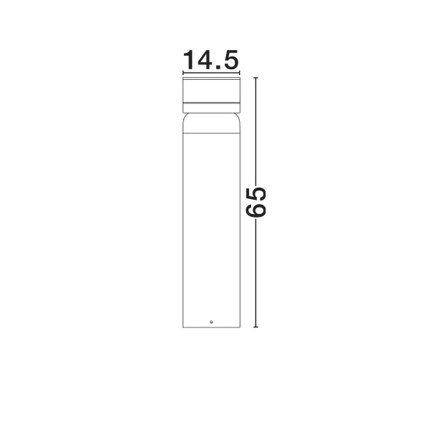 Stojąca lampa zewnętrzna OSCELIA LE75130 LED 8W 3000K IP65 czarna