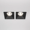 Lampa podtynkowa Alfa DL043-02-15W4K-SQ-WB LED 30W 4000K biały czarny