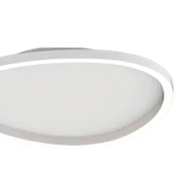 Ściemnialna sufitowa lampa 23206 LED 29W 3000K owalny biały