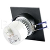 LAMPA sufitowa STAR 301819 Polux aluminiowa OPRAWA LED 5,5W biała zimna IP40 kwadratowy wpust paco czarny szczotkowany