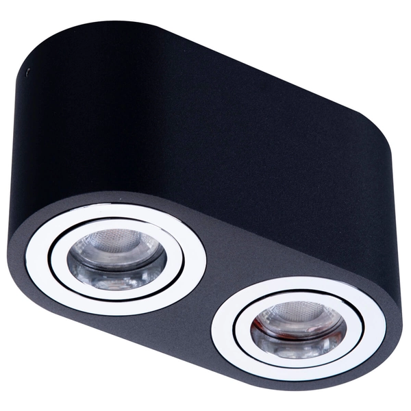 Natynkowa lampa sypialniana Brant AZ2930 z regulacją metalowa czarna