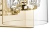 Kinkiet ścienny glamour GEM W0389-01A-F7AC Zumaline LED 5W 3000K crystals przezroczysty złoty