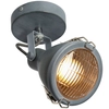 Industrialna lampa kinkiet CRODO 91-71101 reflektorek regulowany szary