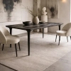 Stół jadalniany LAMINAR MM001501100338 czarny drewniany do jadalni 200x101cm