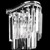 Dekoracyjna LAMPA ścienna VEN K-E 1735/2 CR kryształowa OPRAWA crystal glamour kinkiet z kryształkami przezroczysty chrom