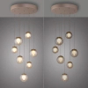 Lampa wisząca sterowana pilotem POPUP brązowa 2587-97 7x3W LED 2200-5000K z regulacją barwy