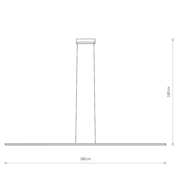 Wisząca lampa nad stół Bar 10850 Nowodvorski LED 27W 4000K czarna
