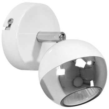 Kinkiet LAMPA ścienna BIANCA 2502128 Spotlight metalowa OPRAWA regulowany SPOT reflektorek biały chrom