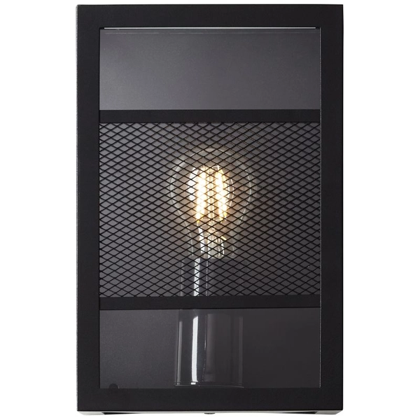 Ścienna lampa zewnętrzna Getta 96409/06 klatka IP44 czarna