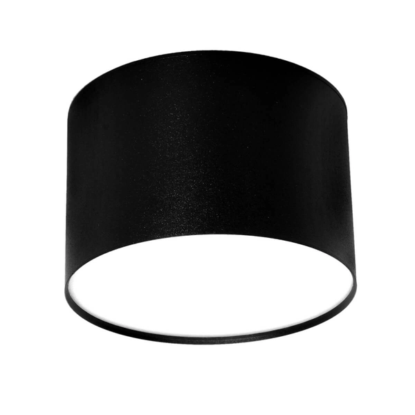 Sufitowa lampa tuba 1403 metalowa do jadalni IP54 czarna