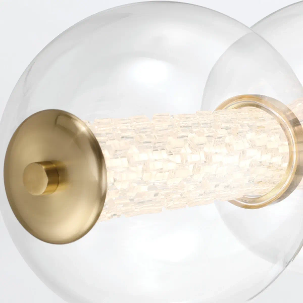 Kulisty kinkiet ścienny Atomo QN-ATOMO-5W-BG LED 25W 3000K IP44 złoty