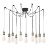 Pajęcza wisząca lampa Waco WAC2375 do salonu zwisające kable czarny