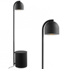 LAMPA stojąca BOTANICA 40849102 Kaspa metalowa OPRAWA podłogowa tuba z doniczką czarna