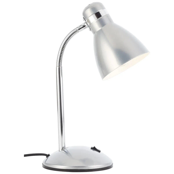 Biurkowa lampka z regulacją Allison 99063/58 na peszlu srebrny