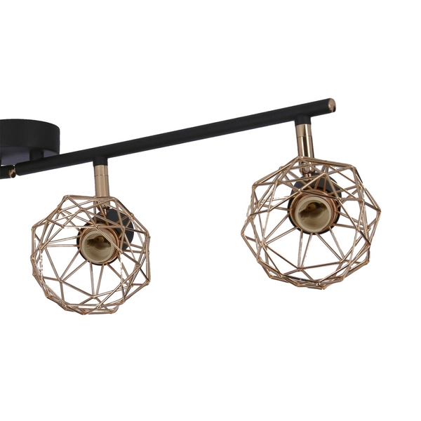Lampa sufitowa do salonu Acrobat 94-66657 Candellux koszyczki druciane czarne