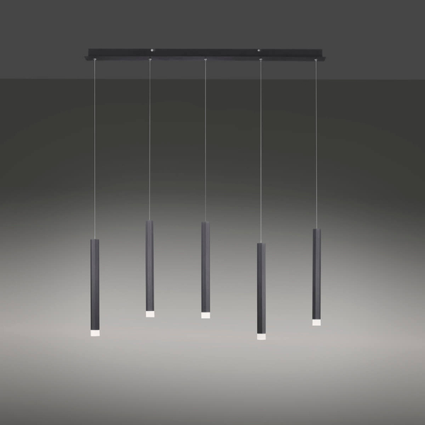 Wisząca lampa na belce Bruno 15205-18 Just Light LED 29W 3000K sople czarny