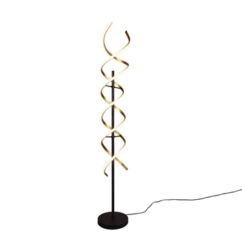 Lampa podłogowa spirala SEQUENCE 441810208 Trio LED 32W zmiana barwy ściemnialna złota
