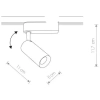 LAMPA sufitowa PROFILE IRIS 9002 Nowodvorski metalowa OPRAWA reflektorowa LED 12W 4000K do systemu szynowego 1-fazowego biała