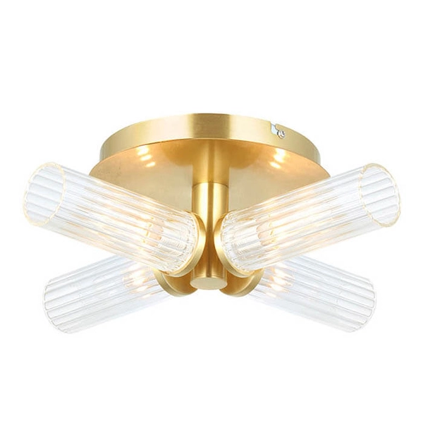 Łazienkowa lampa sufitowa Talo 96160 IP44 tuby mosiądz przezroczysty