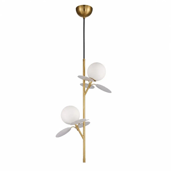 Lampa wisząca kule CHIC biała złota ST-DL-2969P2 2xG9 10W