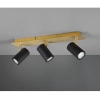 Potrójna lampa sufitowa MARLEY 802400380 czarna złota 3xGU10