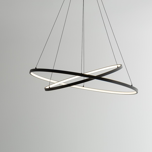 Pierścieniowa wisząca lampa Circolo 10814 Nowodvorski LED 35W 3000K czarna