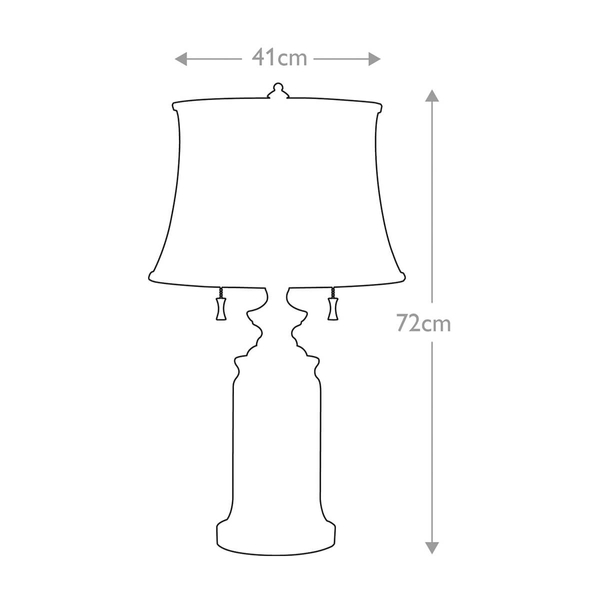 Stołowa lampa abażurowa Stateroom FE-STATEROOM-TL-AN Feiss biały nikiel