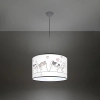 Lampa wisząca do pokoju dziecięcego CAT SL.1419 z abażurem kolorowa