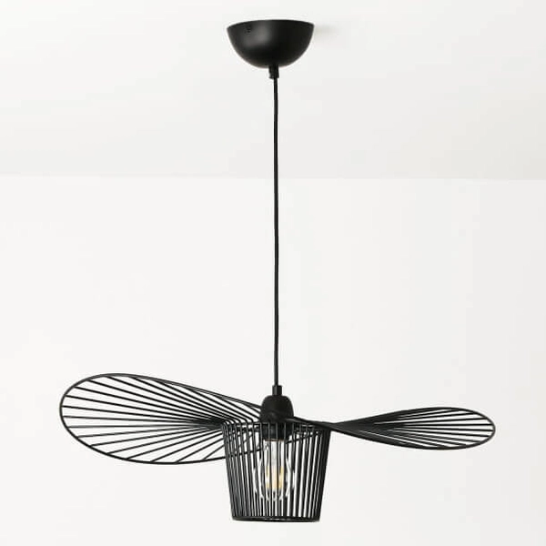 Druciana lampa zwisająca Petti ABR-PETTI-80 Abruzzo do jadalni czarna