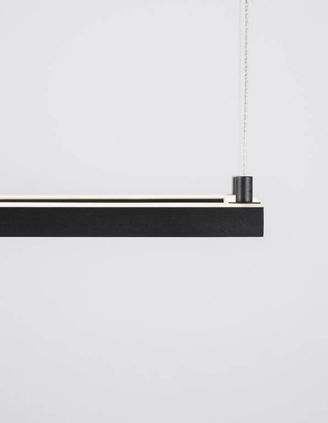 Kwadratowa lampa wisząca Jaen ramka square LED 30W 3000K czarna