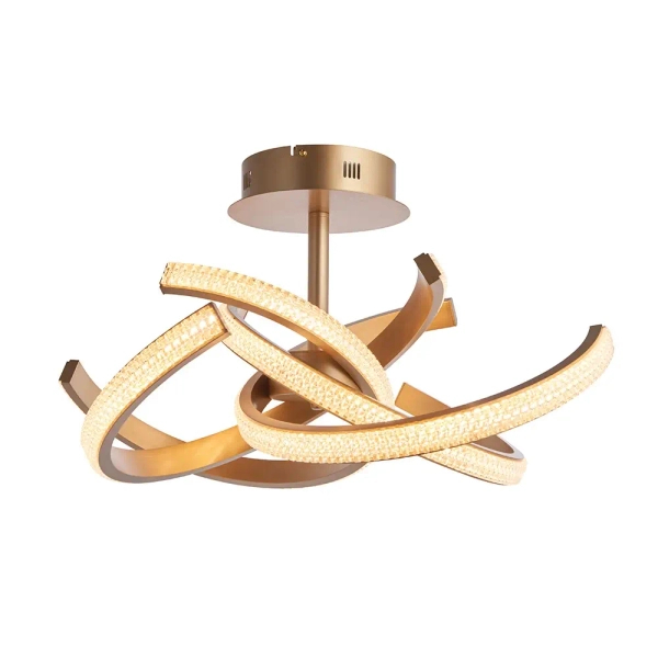 Sufitowa lampa glamour Lorenzo 97617 LED 42W 3000K ściemnialna złota
