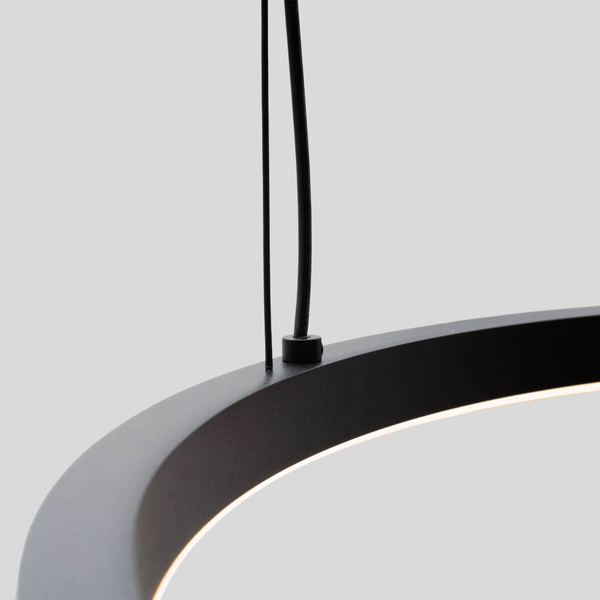 Pierścieniowa lampa wisząca SOLARIS P0613 LED 35W 3000K ring czarny