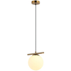 Lampa wisząca Merseta PND-463321L-BRO+W Italux kula ball antyczny brąz