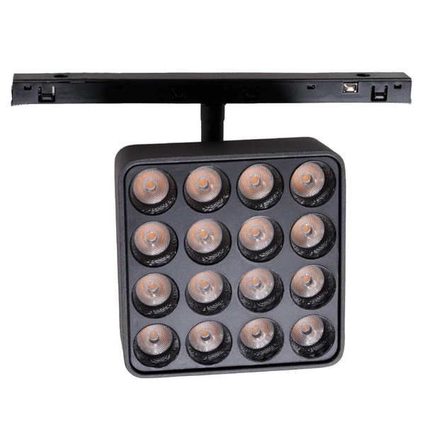 Regulowana lampa magnetyczna kwadratowa MAX N0013N LED 12W 3000K czarna