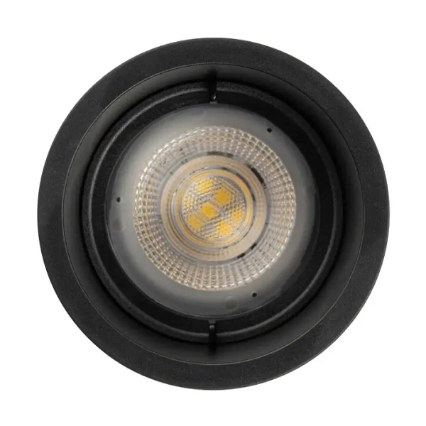 Wpuszczane oczko sufitowe CUP 10789 do jadalni czarne