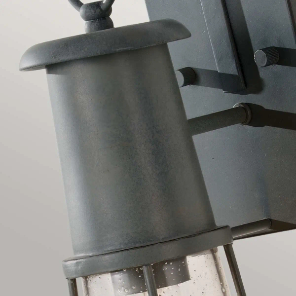 LAMPA elewacyjna Chelsea FE-CHELSEAHBR2 Elstead FEISS zewnętrzna OPRAWA kinkiet z efektem deszczu IP44 czarny przezroczysty