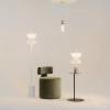 Wisząca lampa Kioto MOD178PL-01B marmurowa czarna biała