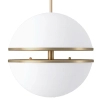 Designerski zwis ball Sfera MP0094-1 Step LED 24W art deco złoty