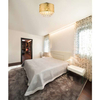 Plafon LAMPA sufitowa AMY 15187D3 Globo okrągła OPRAWA abażurowa z kryształkami glamour crystal złota przezroczysta
