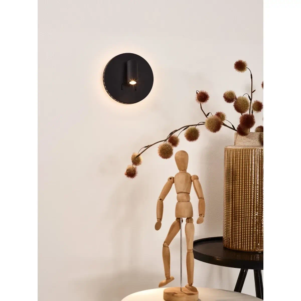 Ścienna lampa nad łóżko BENTJER 79201/09/30 Lucide LED 6W+3W 3000K czarny