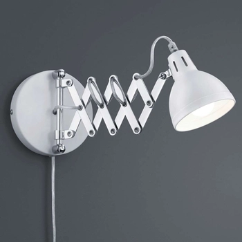 Regulowana LAMPA ścienna TALARO R20321031 RL Light loftowy kinkiet nożycowy harmonijka biała