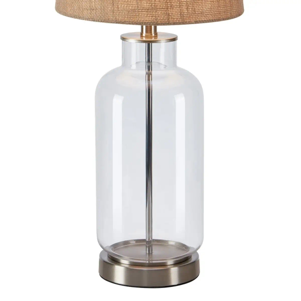 Lampka stołowa Costero 108694 Markslojd tuba abażur naturalna przezroczysta