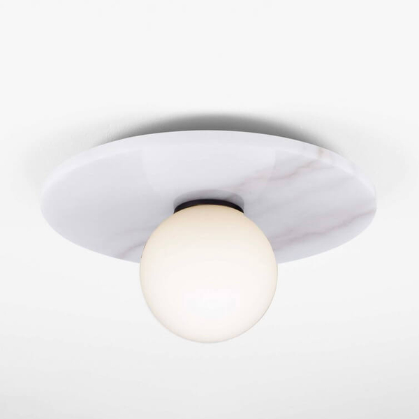 Nasufitowa lampa JUANJUI LE44852 bubble do jadalni marmur biała