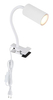 Lampa biurkowa Herti 57911KW regulowana z mocowaniem biała