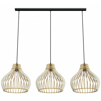3-płomienna lampa wisząca 137623620583 skandynawska drewno