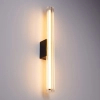 Ścienna lampa transparentna czarna VERTI LED 9W 3000K góra-dół ST-HC-D14-H500