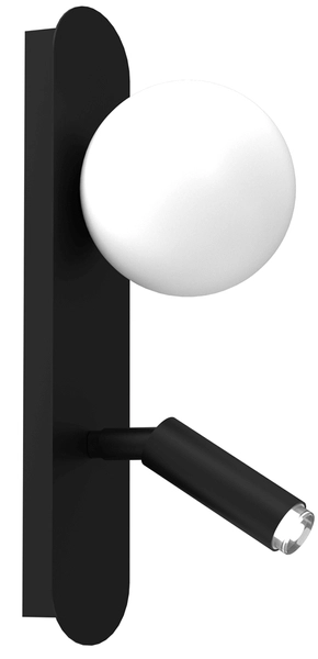 Ścienna lampa z regulacją Sirio MLP8404 biała czarna