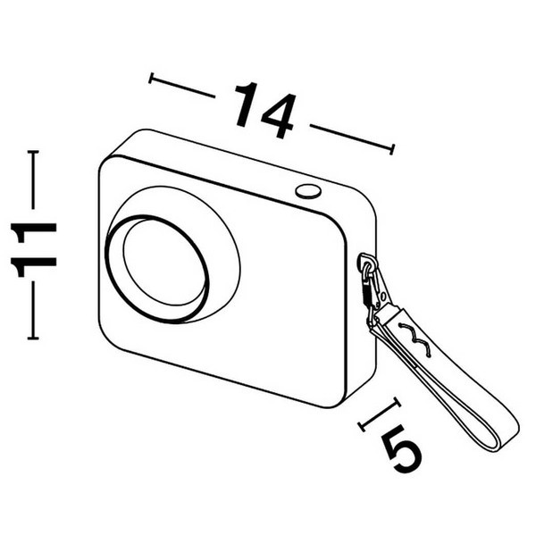 Lampka nocna PARINAS LE44507 LED 3W 3000K metalowa biała czarna